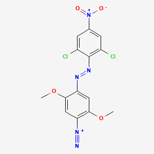 molecular formula C14H10Cl2N5O4+ B1595532 Fast Dark Blue R Salt CAS No. 6709-58-6