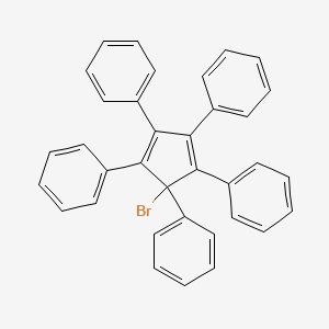 molecular formula C35H25B B1595540 5-Bromo-1,2,3,4,5-pentaphenyl-1,3-cyclopentadiene CAS No. 56849-84-4