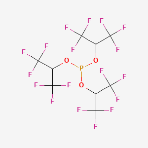 molecular formula C9H3F18O3P B1595564 Tris(1,1,1,3,3,3-hexafluoro-2-propyl) phosphite CAS No. 66470-81-3