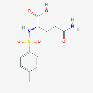 molecular formula C12H16N2O5S B1595565 (S)-5-Amino-2-(4-methylphenylsulfonamido)-5-oxopentanoic acid CAS No. 42749-49-5