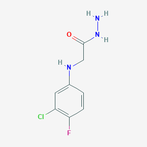molecular formula C8H9ClFN3O B1595580 2-(3-Chloro-4-fluoroanilino)acetohydrazide CAS No. 2370-44-7