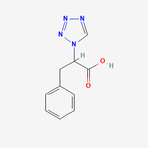 3-phenyl-2-(1H-tetrazol-1-yl)propanoic acid