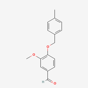 molecular formula C16H16O3 B1595600 3-Methoxy-4-[(4-methylbenzyl)oxy]benzaldehyde CAS No. 351066-36-9
