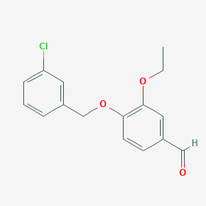 4-[(3-Chlorobenzyl)oxy]-3-ethoxybenzaldehyde