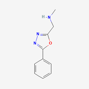 molecular formula C10H11N3O B1595611 N-methyl-1-(5-phenyl-1,3,4-oxadiazol-2-yl)methanamine CAS No. 880361-90-0