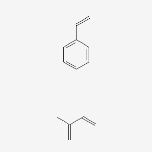 molecular formula C13H16 B1595621 Benzene, ethenyl-, polymer with 2-methyl-1,3-butadiene, hydrogenated CAS No. 68648-89-5