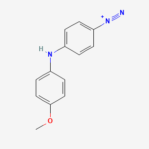 molecular formula C13H12N3O+ B1595622 4-[(4-Methoxyphenyl)amino]benzenediazonium CAS No. 32445-13-9