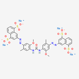 molecular formula C37H28N6Na4O15S4 B1595625 Direct yellow 34 CAS No. 6420-33-3