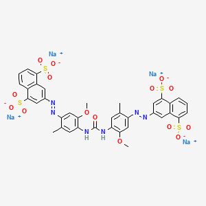 molecular formula C37H28N6Na4O15S4 B1595625 Direct Yellow 34 CAS No. 6420-33-3