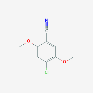 molecular formula C9H8ClNO2 B1595629 4-Chloro-2,5-dimethoxybenzonitrile CAS No. 58543-89-8
