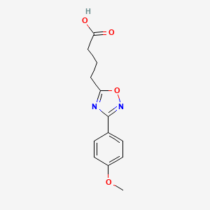 molecular formula C13H14N2O4 B1595635 4-[3-(4-甲氧基苯基)-1,2,4-噁二唑-5-基]丁酸 CAS No. 876721-15-2