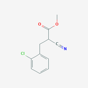 molecular formula C11H10ClNO2 B1595657 Methyl 3-(2-chlorophenyl)-2-cyanopropanoate CAS No. 7346-46-5