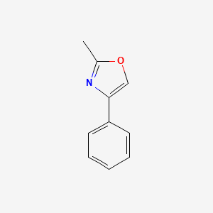 molecular formula C10H9NO B1595679 2-Methyl-4-phenyloxazole CAS No. 20662-90-2