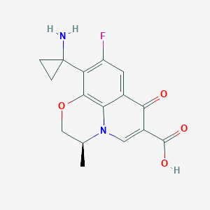 molecular formula C16H15FN2O4 B159569 Pazufloxacin CAS No. 127046-18-8