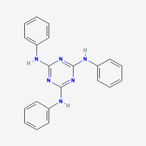 molecular formula C21H18N6 B1595703 1,3,5-Triazine-2,4,6-triamine, N,N',N''-triphenyl- CAS No. 1973-05-3