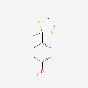 4-(2-Methyl-1,3-dithiolan-2-yl)phenol