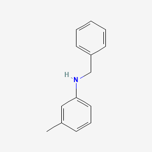 molecular formula C14H15N B1595716 N-benzyl-3-methylaniline CAS No. 5405-17-4