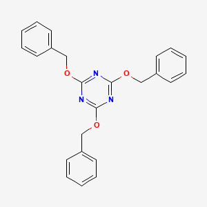 molecular formula C24H21N3O3 B1595720 2,4,6-Tris(benzyloxy)-1,3,5-triazine CAS No. 7285-83-8
