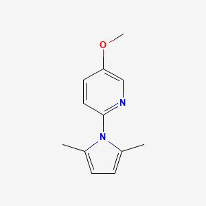 molecular formula C12H14N2O B1595722 2-(2,5-二甲基-1H-吡咯-1-基)-5-甲氧基吡啶 CAS No. 638352-78-0