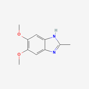 molecular formula C10H12N2O2 B1595725 5,6-二甲氧基-2-甲基-1H-苯并[d]咪唑 CAS No. 51437-32-2