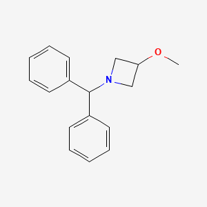 molecular formula C17H19NO B1595740 1-苯并二甲基-3-甲氧基氮杂环丁烷 CAS No. 36476-82-1
