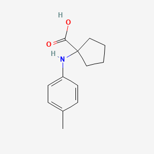molecular formula C13H17NO2 B1595742 1-[(4-Methylphenyl)amino]cyclopentanecarboxylic acid CAS No. 861317-20-6