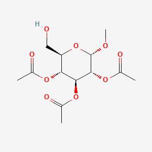 molecular formula C13H20O9 B1595743 methyl 2,3,4-tri-O-acetylglucopyranoside CAS No. 7432-72-6