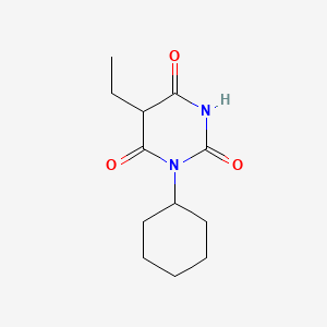 molecular formula C12H18N2O3 B1595757 1-Cyclohexyl-5-ethylbarbituric acid CAS No. 837-32-1