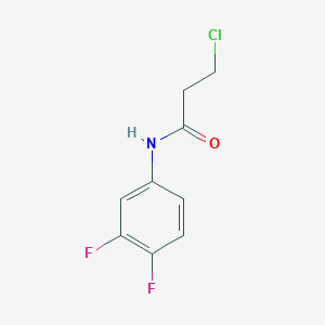 molecular formula C9H8ClF2NO B159577 3-氯-N-(3,4-二氟苯基)丙酰胺 CAS No. 132669-28-4
