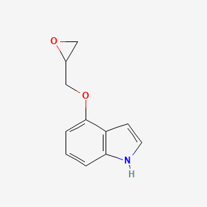 molecular formula C11H11NO2 B1595783 4-(环氧乙氧基)-1H-吲哚 CAS No. 35308-87-3