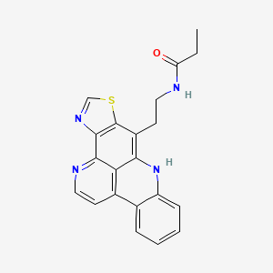 molecular formula C21H18N4OS B1595786 Kuanoniamine C CAS No. 133401-12-4