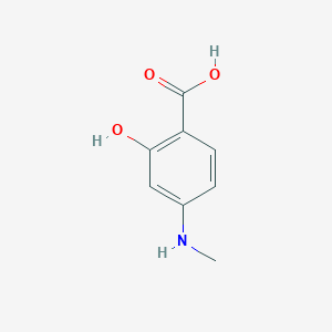 molecular formula C8H9NO3 B1595789 2-Hydroxy-4-(methylamino)benzoic acid CAS No. 6952-12-1