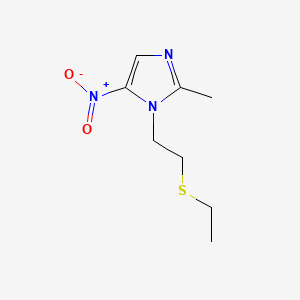 molecular formula C8H13N3O2S B1595798 1-(2-(Ethylthio)ethyl)-2-methyl-5-nitro-1H-imidazole CAS No. 28795-33-7