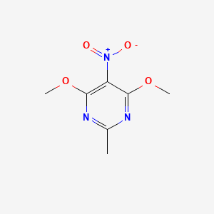 molecular formula C7H9N3O4 B1595799 4,6-二甲氧基-2-甲基-5-硝基嘧啶 CAS No. 29939-34-2