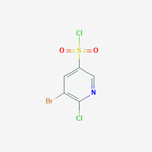 molecular formula C5H2BrCl2NO2S B015958 5-溴-6-氯吡啶-3-磺酰氯 CAS No. 216394-05-7