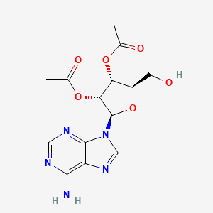 molecular formula C14H17N5O6 B1595800 2',3'-二-O-乙酰腺苷 CAS No. 29886-19-9