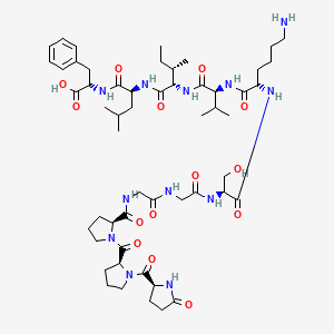 molecular formula C54H84N12O14 B1595802 Pglu-pro-pro-gly-gly-ser-lys-val-ile-leu-phe CAS No. 79943-68-3