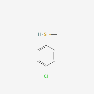 molecular formula C8H11ClSi B1595809 4-氯苯基二甲基硅烷 CAS No. 1432-31-1