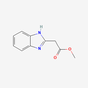 molecular formula C10H10N2O2 B1595821 Methyl 2-(1H-benzo[d]imidazol-2-yl)acetate CAS No. 49672-05-1