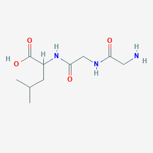 molecular formula C10H19N3O4 B1595827 2-[2-(2-Aminoacetylamino)acetylamino]-4-methylpentanoic acid CAS No. 71184-74-2