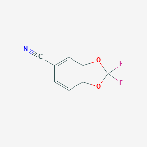 molecular formula C8H3F2NO2 B159583 5-Cyano-2,2-difluoro-1,3-benzodioxole CAS No. 135132-34-2