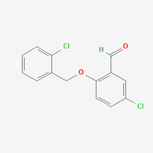 molecular formula C14H10Cl2O2 B1595837 5-Chloro-2-[(2-chlorobenzyl)oxy]benzaldehyde CAS No. 590359-98-1