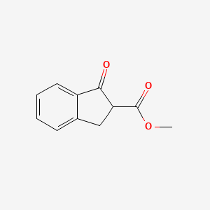molecular formula C11H10O3 B1595846 methyl 1-oxo-2,3-dihydro-1H-indene-2-carboxylate CAS No. 22955-77-7