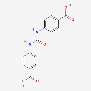 molecular formula C15H12N2O5 B1595847 4-[(4-羧基苯基)氨基羰基氨基]苯甲酸 CAS No. 1234-27-1