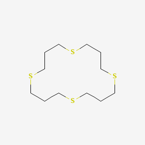 molecular formula C12H24S4 B1595852 1,5,9,13-Tetrathiacyclohexadecane CAS No. 295-91-0