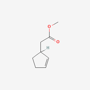 molecular formula C8H12O2 B1595878 Methyl cyclopent-2-ene-1-acetate CAS No. 20006-85-3