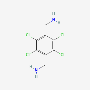 molecular formula C8H8Cl4N2 B1595881 2,3,5,6-Tetrachloro-p-xylene-alpha,alpha'-diamine CAS No. 24342-97-0