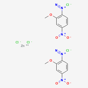 2-Methoxy-4-nitrobenzenediazonium ZINC chloride(2:1:4)