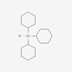 molecular formula C18H33BrSn B1595903 Tricyclohexyltin bromide CAS No. 3023-92-5