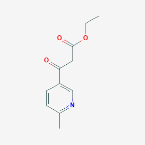 molecular formula C11H13NO3 B1595911 3-(6-甲基吡啶-3-基)-3-氧代丙酸乙酯 CAS No. 21683-58-9